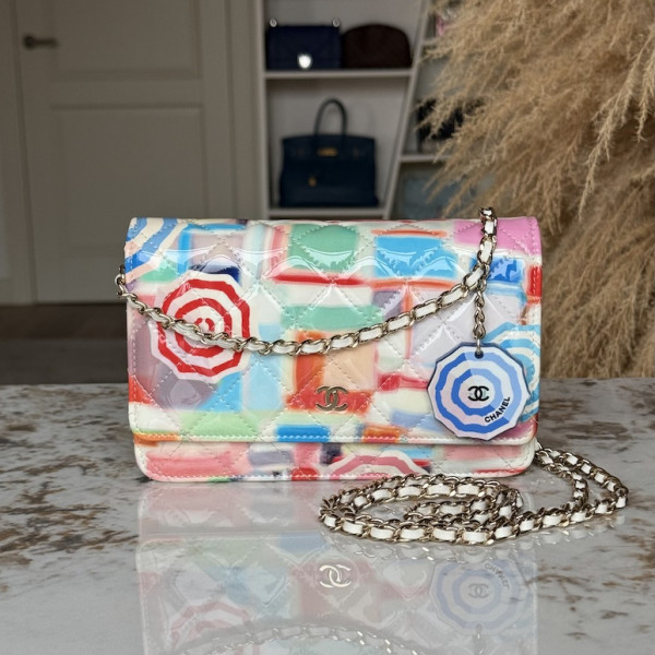 Клатч Chanel WOC Umbrella Rainbow